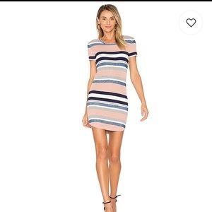 Stripped short sleeve dress from Revolve